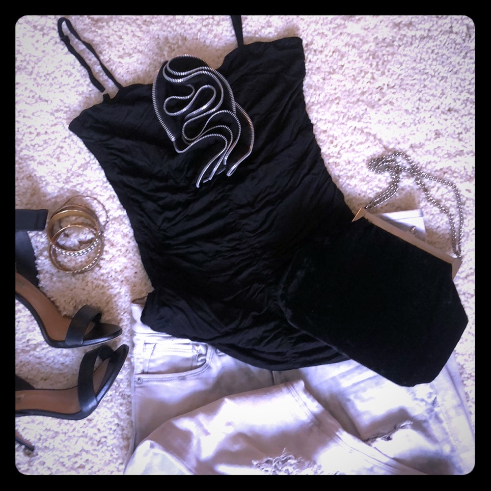 High fashion black top